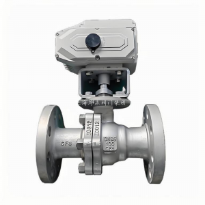 上海湖泉電動(dòng)球閥Q941PPL-25\DN100法蘭耐腐蝕